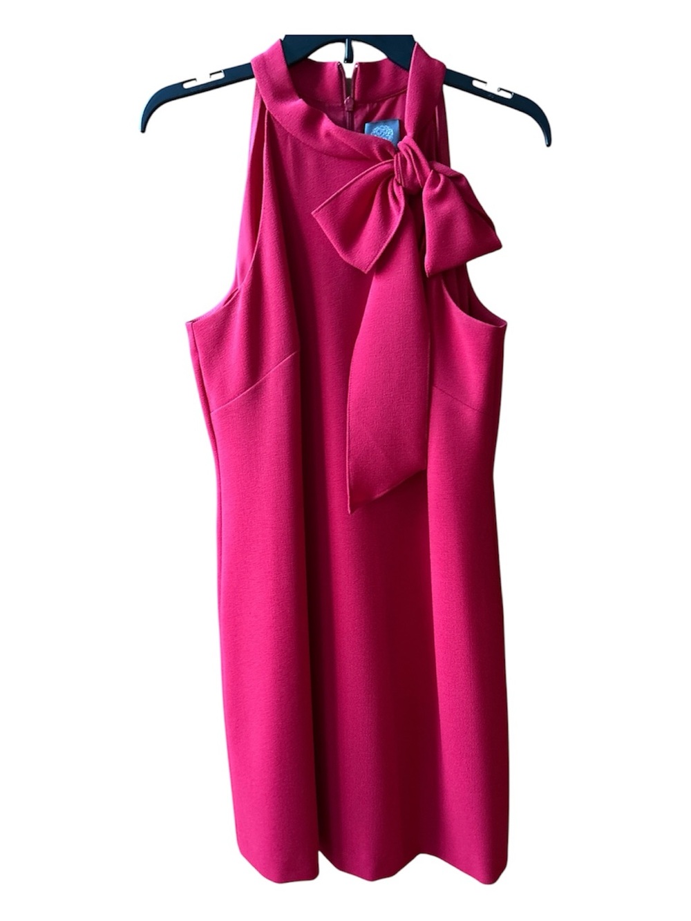 Vince Camuto Red Bow‑Neck Sleeveless Shift Dress – Size 12